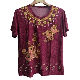 เสื้อคอกลมผ้าพริ้ว เสื้อผู้ใหญ่
