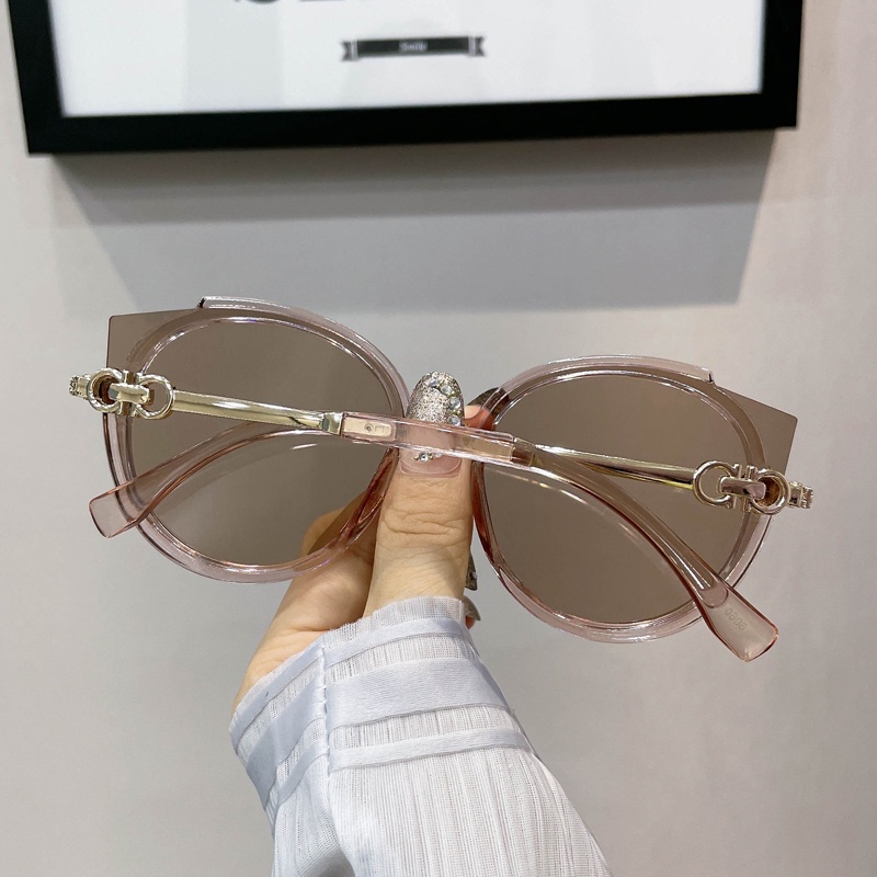 ผู้หญิงริมทะเลวันหยุดแว่นตากันแดดป้องกันรังสียูวีบุคลิกภาพแฟชั่นไล่โทนสีสีเลนส์แว่นตา - รูปที่ 7