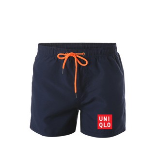 Uniqlo FACE กางเกงขาสั้น ผ้าฝ้าย ทรงหลวม ลายโลโก้คลาสสิก สําหรับผู้ชาย