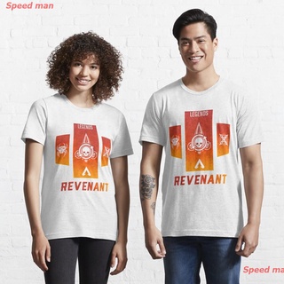 เสื้อยืดครอป เอเพ็กซ์เลเจนส์ เสื้อยืด apex legends Apex Legend: Revenant Banner Essential T-Shirt เสื้อยืดลายกา