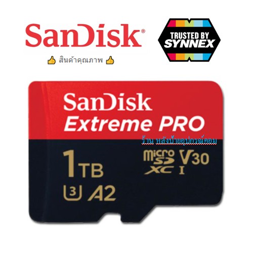 SanDisk New EXTREME PRO Micro SDXC UHS-I 1TB read 170MB/s (SDSQXCZ-1T00-GN6MA, eco bag)