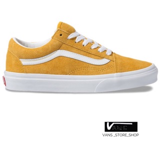 VANS OLD SKOOL PIG SUEDE MANGO MOJITO TRUE WHITE SNEAKERS สินค้ามีประกันแท้