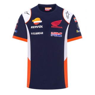 มาใหม่ 2020 เสื้อโปโลแขนสั้น พิมพ์ลายรถจักรยานยนต์วิบาก HRC Repsol สําหรับ Honda