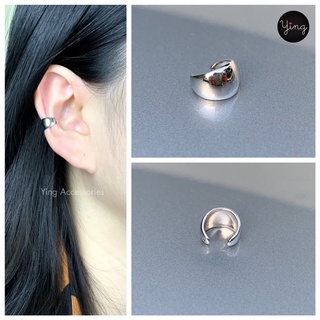 Ear cuff แบบสีเงินเรียบๆ หนีบหู (1 ชิ้น)