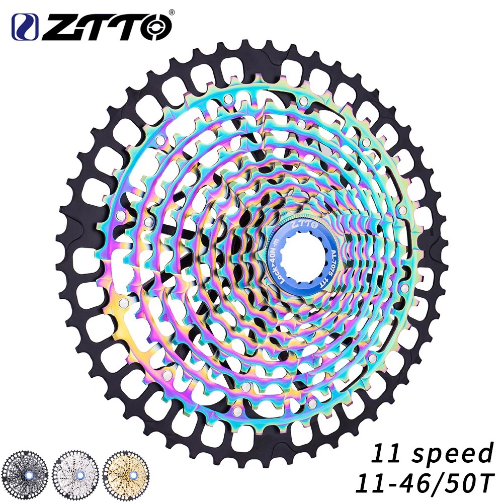 Ztto เฟืองหลังจักรยาน 11 ความเร็ว 11-50 46t 50t 11v K7 11s 11 สปีด น้ําหนักเบา สีทอง สําหรับจักรยานเ