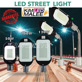 NEW*โคมไฟถนนไฟทาง street lamp(สินค้ามีมาตรฐาน มอก)LED 50w 100W 120wแถมขายึดในชุดใช้งานง่ายต่อไฟบ้านใช้งานได้เลย