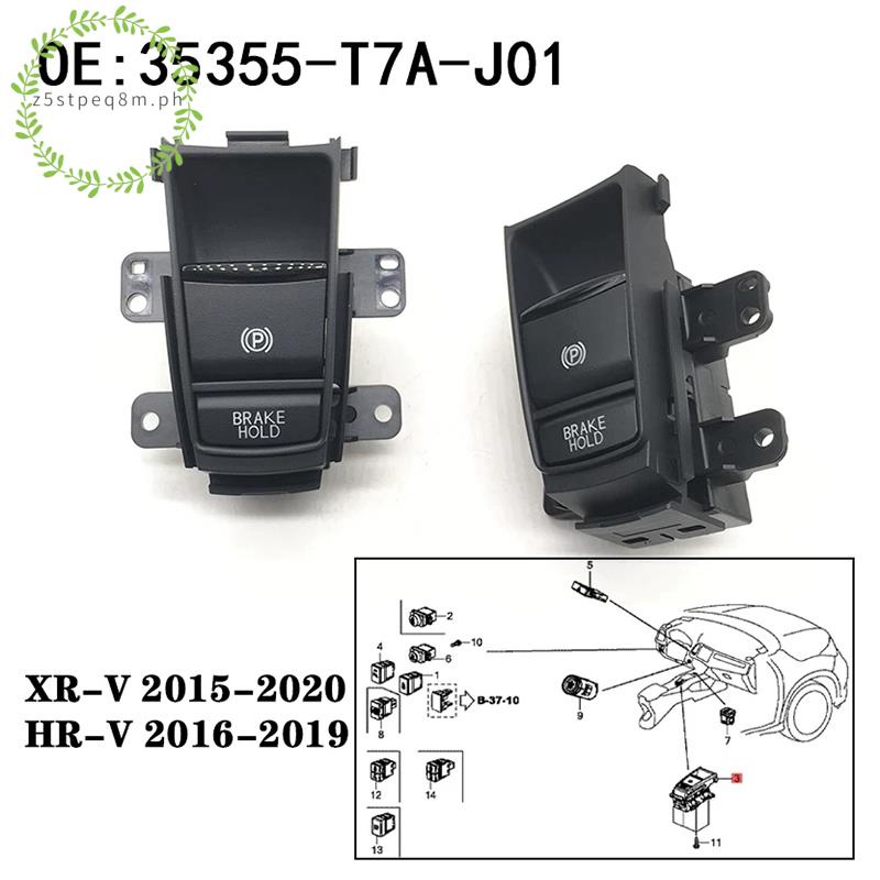35355-T7A-J01 35355T7AJ01 สําหรับ Honda HRV XRV HR-V XR-V VEZEL อิเล็กทรอนิกส์อัตโนมัติมือเบรคปุ่มที่จอดรถเบรคสวิทช์