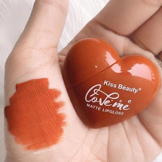 7870-03 ลิปจุ่ม คิส บิวตี้ ลิปรูปหัวใจ Kiss Beauty ลิปจุ่มเนื้อแมท สีสวยติดทนนาน💖