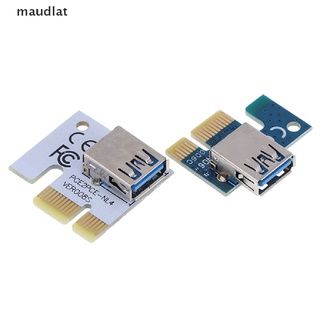 Maud อะแดปเตอร์การ์ดขุดขยาย USB 3.0 PCI-E 1X เป็น 16X PCI-E