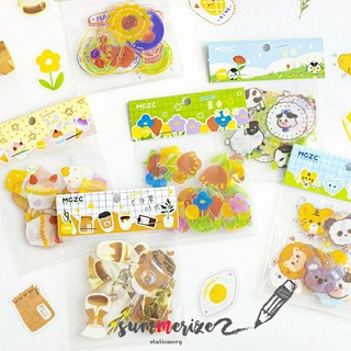 sticker pet กันน้ำ สติ๊กเกอร์ตกแต่ง สติ๊กเกอร์ ตกแต่ง เคสมือถือ ดอกไม้ ของหวาน สัตว์  DIY deco sticker pet sticker