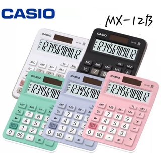 เครื่องคิดเลข Casio MX-12B ดีไซน์สวย รูปทรงโค้งมน ทันสมัย หน้าจอแสดงผล LCD ขนาดใหญ่เครื่องคิดเลข สีดำ คาสิโอ MX-12B