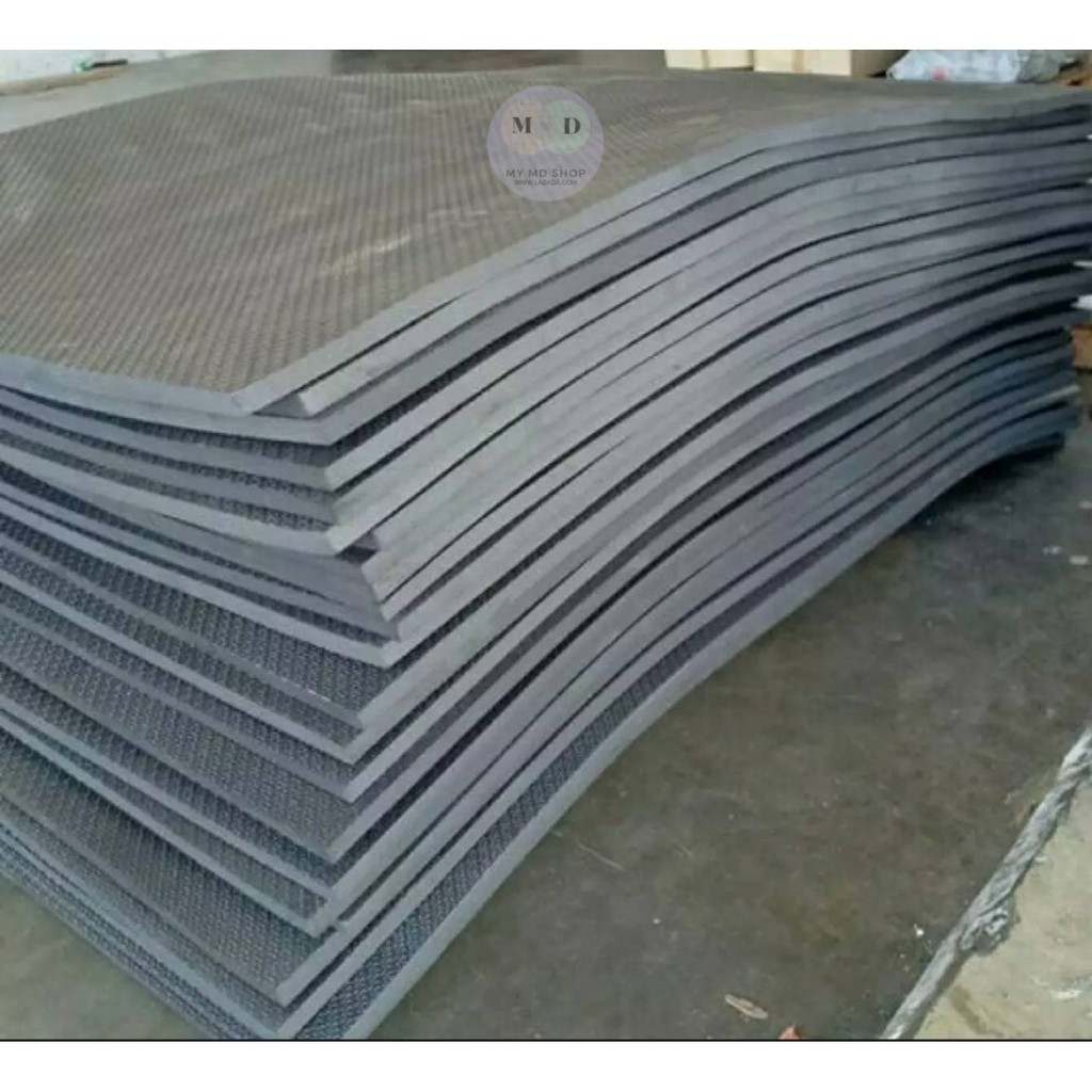 แผ่นยาง EVA สีดำแบบมีลาย ขนาด 130*240 ซม. หนา 10-60 มิล