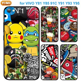 เคส VIVO Y27 Y78 y36 Y35 Y22 Y22s Y31 Y51 Y53S Y76 Y77 Y91C Y1S Y52 Y72 Pro 4G 5G V2247 V2249 1820 V2271A โทรศัพท์สำหรับเคสโทรศัพท์มือถือลายการ์ตูนสําหรับ