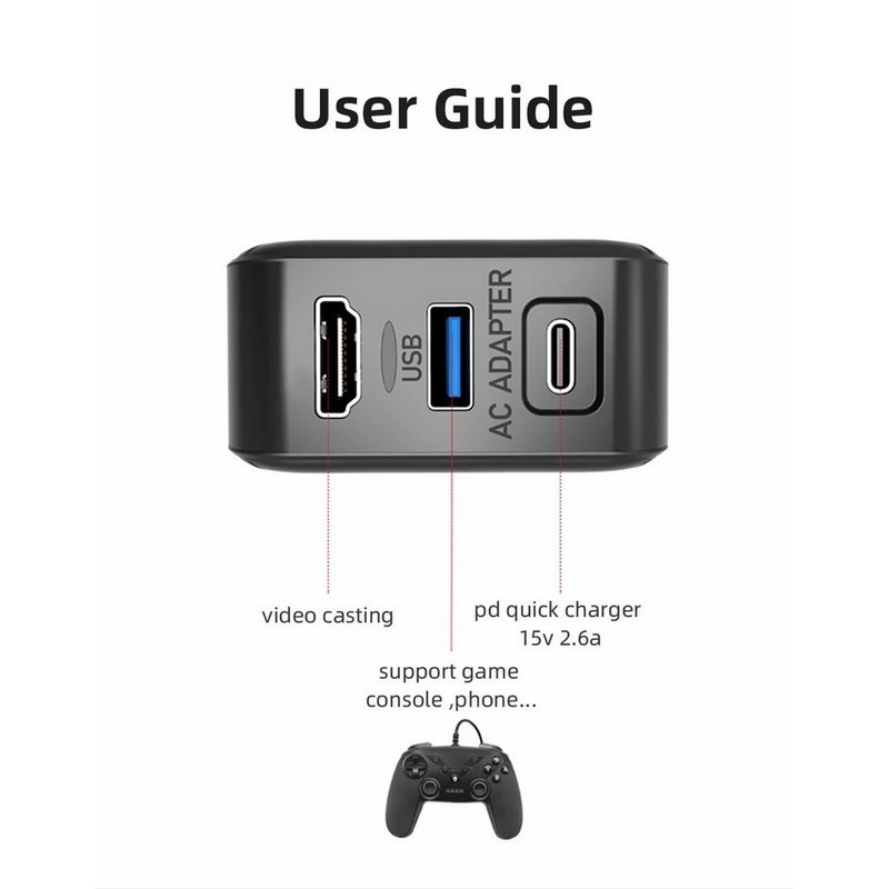 Nintendo Switch Charger + TV Dock (สายชาร์จ Nintendo Switch)(ที่ชาร์จ Switch)(ที่ชาร์จสวิต)(หม้อแปลง Switch)