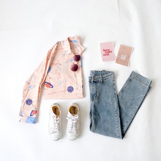 Galaxy longsleeves shirt - Sissstyle