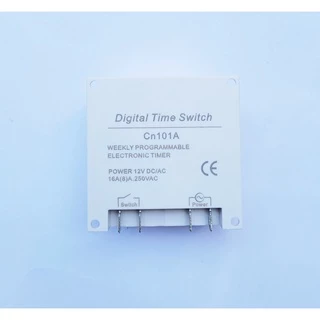 Timer Switch 12VDC, 24VDC, 220VAC รุ่น CN101A ตั้งเวลาเปิดปิดได้ วันจันทร์ ถึง วันอาทิตย์