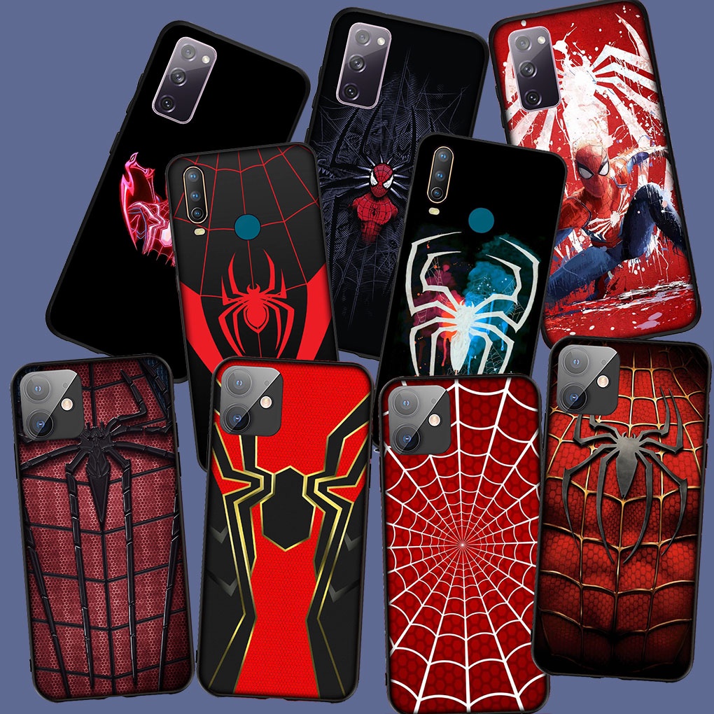 ปลอกTPU Realme C25 9 Pro Plus 5G 9i Real me C25Sซิลิโคนอ่อนนุ่มสีดําพิมพ์C5-LB88 Spider Man Marvel S