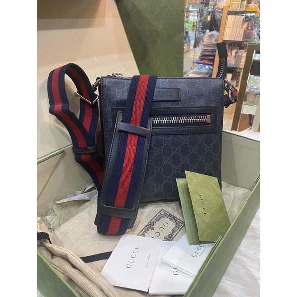 Like new Gucci GG Balck small messenger bag 2021 full set Shop พารากอน มีค.21🧧🀄️28,899฿ชาร์จ3%