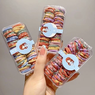 100 ชุด ยางรัดผม สีแคนดี้ สําหรับเด็กผู้หญิง ไม่เจ็บผม ยางรัดผม เชือกรัด ยางเด็ก น่ารัก