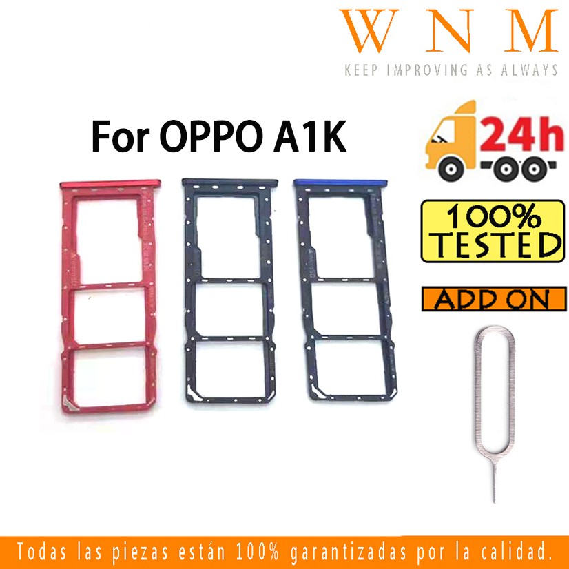 สําหรับ OPPO a1k / Realme C2 ซิมการ์ดถาดสําหรับ OPPO a1k ซิมการ์ดผู้ถือการ์ด Reader SD Slot อะแดปเตอ