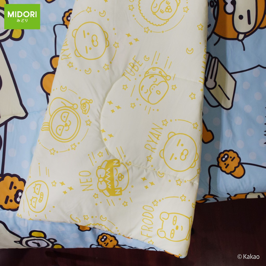 KAKAO Ryan Blue ผ้าปูที่นอน ชุดเครื่องนอน ชุดผ้าปู 6 ฟุต 5 ฟุต 3.5 ฟุต ...