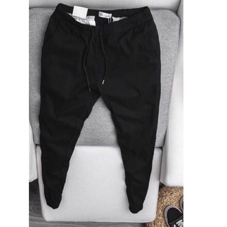 🔥Sale🔥 พร้อมส่ง กางเกง ZARA Slim Fit Jogger Pants แท้💯👖 ผ้าCotton ทรงสวยมาก ใส่สบาย ไม่หนัก