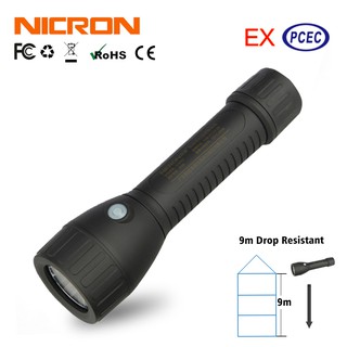 Nicron ไฟฉาย LED EXB93 250LM กันน้ํา ชาร์จไฟได้ ป้องกันการระเบิด EXB93