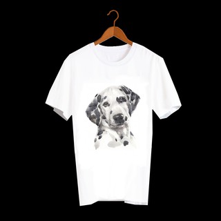 เสื้อลายหมา DDD005 dalmatian เสื้อยืด เสื้อยืดลายหมา เสื้อยืดสกรีนลายหมา