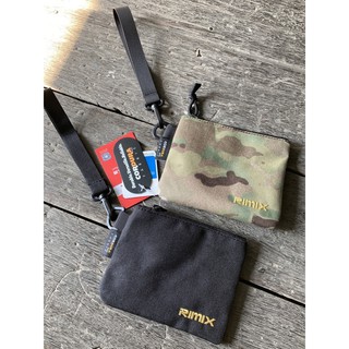 RIMIX Wallet ใบใหญ่ 6 X 4.5 นิ้ว วัสดุทำจากผ้า Cordura การันตีคุณภาพ มาพร้อมสายคล้องแขน มี 2 แบบ ดำ/ลายพราง ใหม่มือหนึ่ง