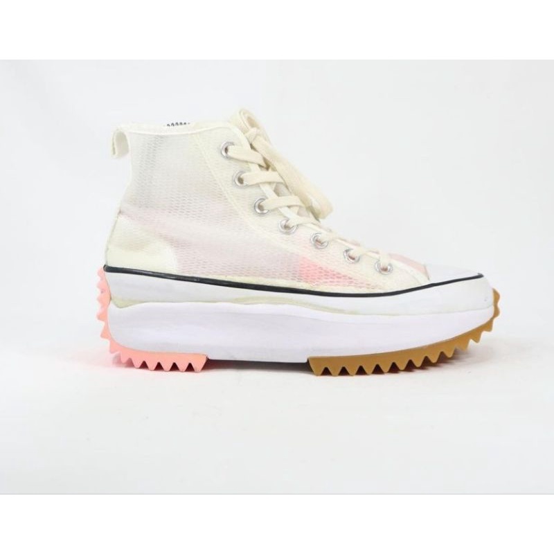 converse run star hike pink white mesh เบอร์38