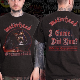 เสื้อยืด พิมพ์ลายวง Metal Motorhead Orgasmatron I Came Did You 1986 สไตล์วินเทจ _042