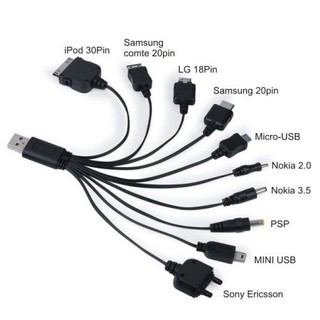 USB Mobile Charger 10 in 1