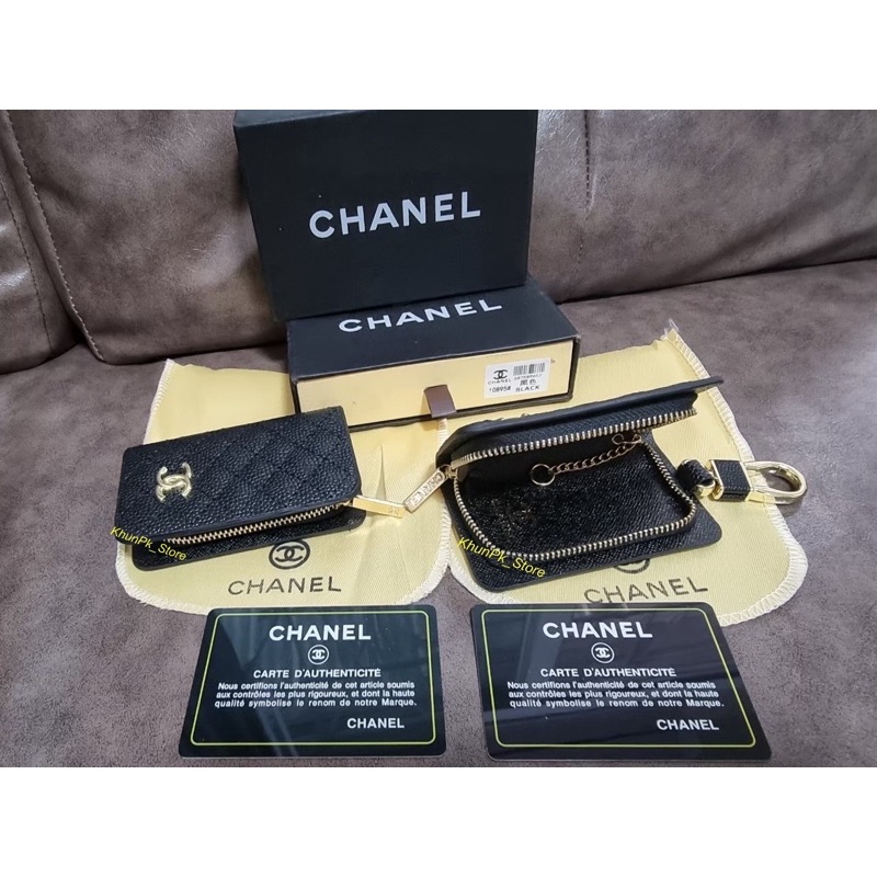 กระเป๋าพวงกุญแจ Chanel อุปกรณ์ครบพร้อมกล่อง #พร้อมส่ง