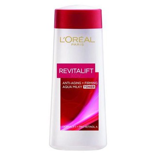 LOREAL Revitalift Aqua Milky Toner 200ml. ลอรีอัล ปารีส รีไวทัลลิฟท์ มิลค์กี้ โทนเนอร์ บำรุงผิวหน้าลดเลือนริ้วรอย