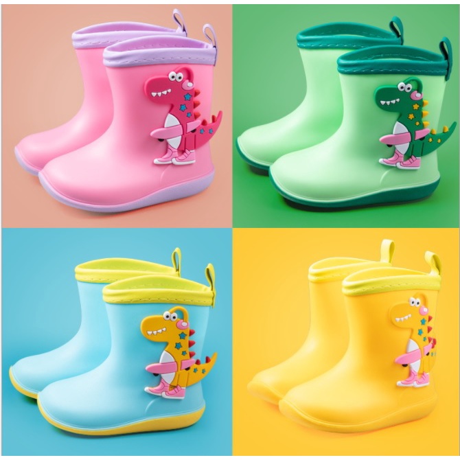 รองเท้าบูทยางเด็ก. Children Rain Boots บูทยางกันฝนเด็ก บูทกันฝนเด็ก นิ่ม เบา คุณภาพดี (14-21 cm.)