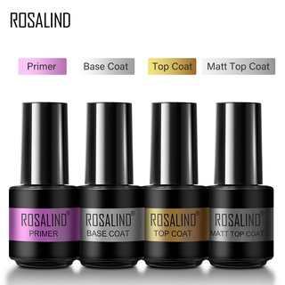 Rosalind ชุดท็อปโค้ทเจล Uv/Led สําหรับตกแต่งเล็บ 7 มล.