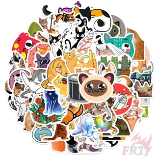 50Pcs/Set ❉ Cute Pets Cats Series 04 Cats Lovers สติ๊กเกอร์ ❉ DIY Fashion Mixed Waterproof Doodle Decals สติ๊กเกอร์