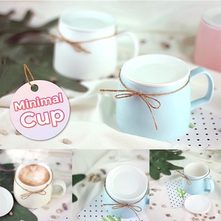 MINIMAL CUP แก้วน้ำเซรามิคพร้อมฝาปิด