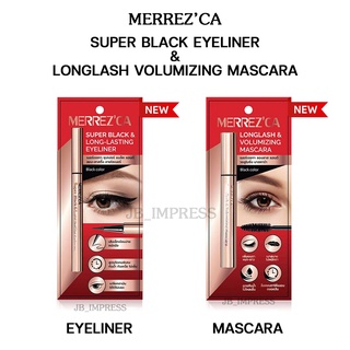 ใหม่‼ Merrezca Super Black Eyeliner และ Longlash Mascara