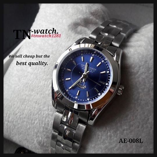 นาฬิกา amarican eagle รุ่น AE-008L หน้าปัดน้ำเงิน
