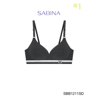 Sabina เสื้อชั้นใน Invisible Wire (ไม่มีโครง) รุ่น Sbn Sport รหัส SBB1211SD สีเทาเข้ม