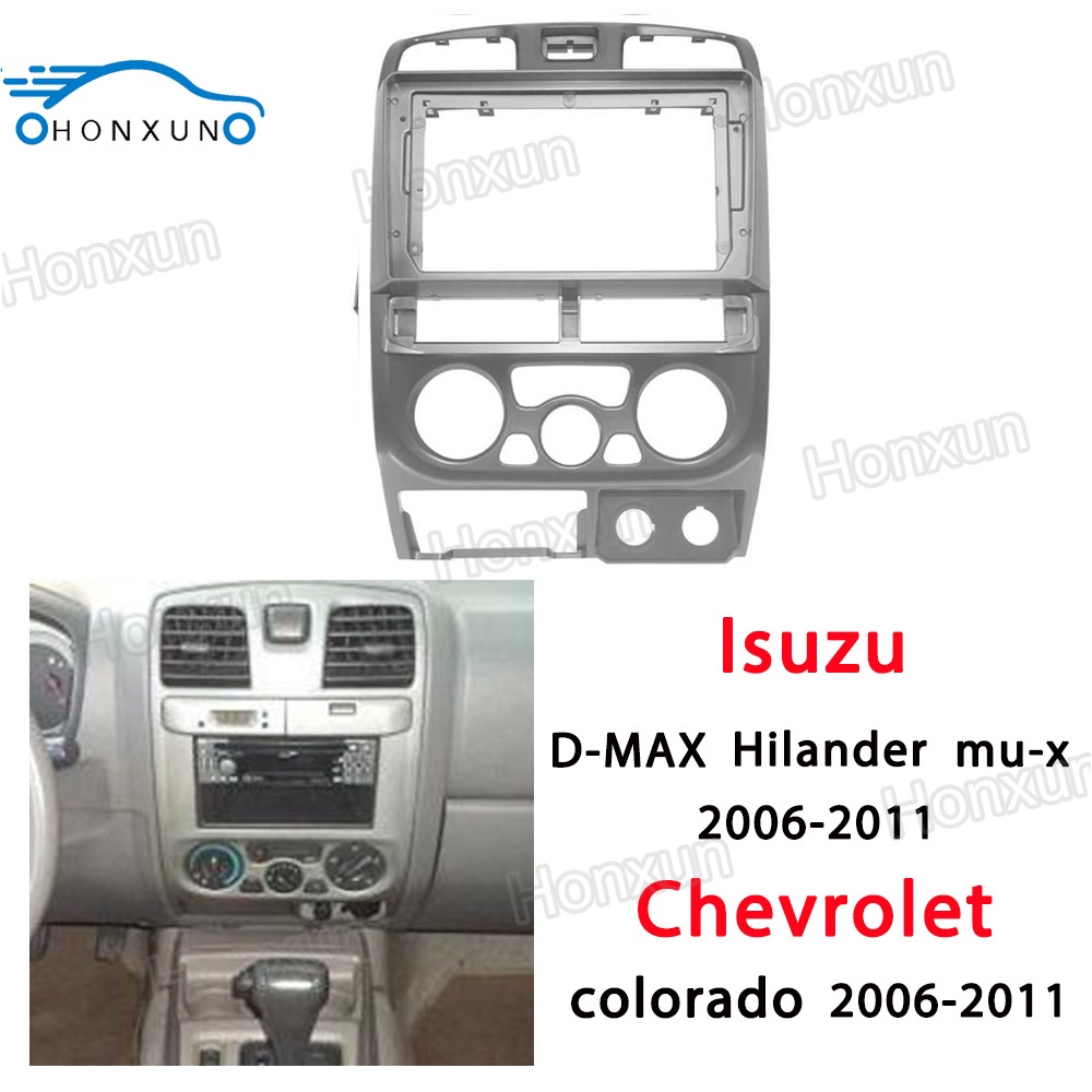 2din สเตอริโอแผง fit สําหรับ Isuzu DMAX Alterra Hilander mu-x Chevrolet colorado 2006-2011 9 นิ้ว an