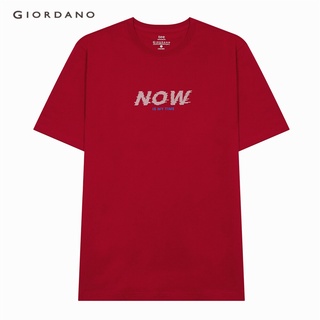 GIORDANO เสื้อยืดผู้ชาย Mens Message Tee 01092311