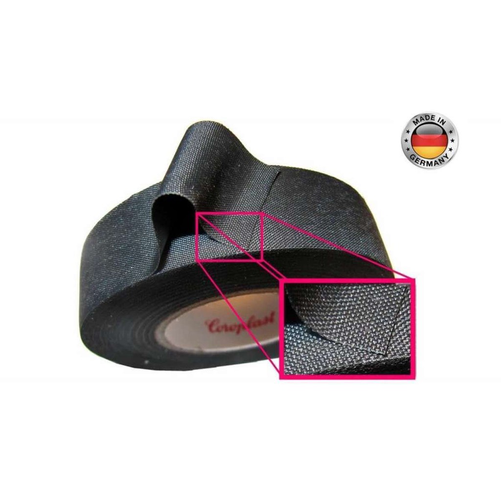 การจัดส่ง ที่รวดเร็ว เทปผ้า Coroplast 837x นำเข้าจากเยอรมัน สำหรับพันสายไฟห้องเครื่องรถยนต์