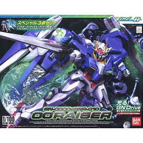 (เหลือ 1 ชิ้น กรุณาแชทเพื่อhg 1/100 13 GN-0000 + GNR-010 00RAISER (00Gundam + O Raiser Special Set) 