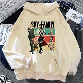 เสื้อกันหนาว มีฮู้ดดี้ ลายมังงะ Spy x Family Anya สไตล์เกาหลี ฮาราจูกุ สําหรับผู้ชาย