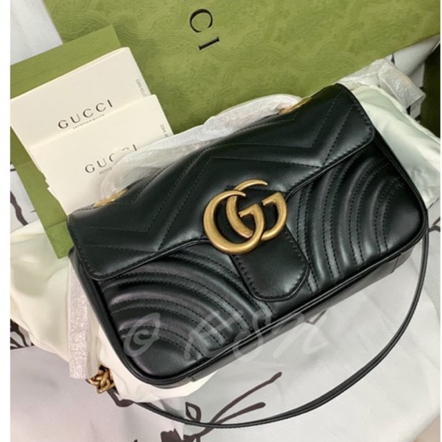 Gucci Marmont 22 cm Black