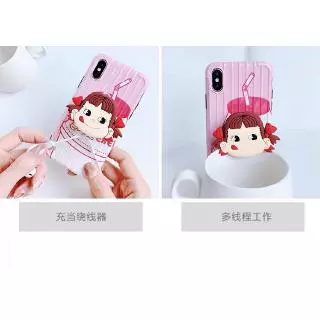 ขาตั้งโทรศัพท์มือถือ แบบป็อบซ็อกเก็ต ลายการ์ตูนน่ารัก