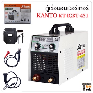 KANTO ตู้เชื่อม รุ่น KT-IGBT-451 ระบบ Inverter 450A ตู้เชื่อมไฟฟ้า 2 ปุ่ม 2 จอ พร้อมระบบ ARC FORCE