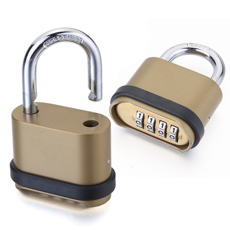 กุญแจรหัส 5 หลัก รหัสตัวเลข ทรงโค้งยาว ห่วงเหล็กชุบแข็งหนา 7 มม. 5-dial combination Password Lock Coded lock Long